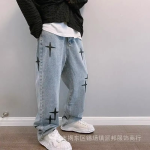 Jeans Men Wide Leg Cargo Pants