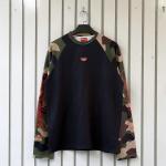 Diesel Camo-Sleeve Raglan Long Sleeve Tee