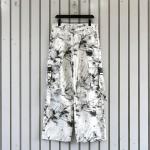 Camo Wide-Leg Denim Pants