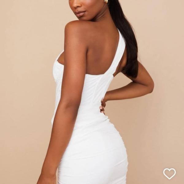 Black Asymmetric Mesh Dress