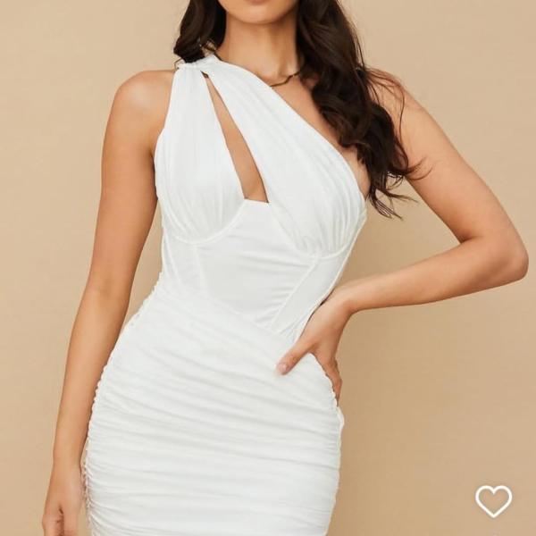 Black Asymmetric Mesh Dress